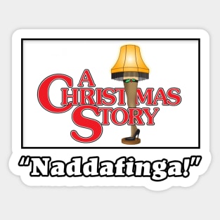 A Christmas Story Naddafinga Design Sticker